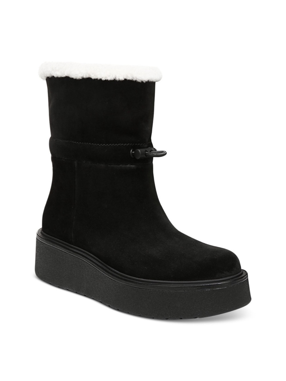 Vince Bellingham Suede Shearling Snow Booties Size 8.5
